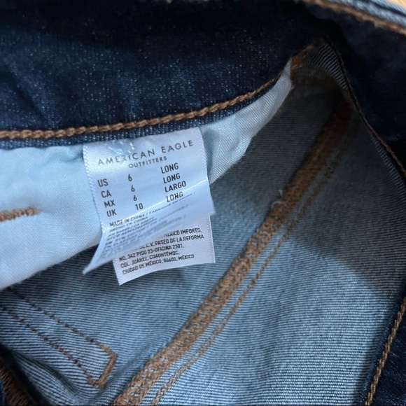 American Eagle Next Level Stretch Jean Skirt Size 6 Long - Picture 3 of 4